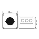 ESYLUX Aufputzgehäuse gr Zubehör COMPACT APC MOUNTING BOX IP54 SM GY