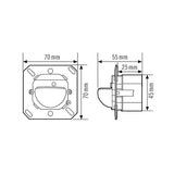 ESYLUX Präsenzmelder 0-180° UP ws IP20 Compact PD-C 180i/16 UC Präsenzmelder