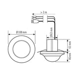 ESYLUX Präsenzmelder-Bus DALI UP ws 3m PD-C 360i/24 DUO DALI WIELAND GST18 v76-