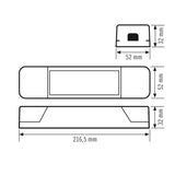 ESYLUX Schnittstelle Eth 42,5-57V 12TE APC ETHERNET LINK IP20
