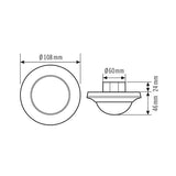 ESYLUX Präsenzmelder 0-360° UP ws IP20 Compact PD-C 360i/32 plus Präsenzmelder