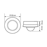 ESYLUX Bewegungsmelder-Bus DALI AP ws MD-C 360/40 BMS WAREHOUSE SM DALI-2 v63-