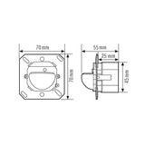 ESYLUX Präsenzmelder-Bus KNX UP v0-90° Compact PD-C 180i/16 Touch KNX 90-180°
