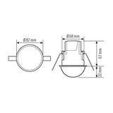 ESYLUX Bewegungsmelder 360° UP opal BWM Compact express MD-CE 360i/24 IP40