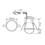 ESYLUX Präsenzmelder 360° UP opal IP40 Compact express PD-CE 360i/24 WAGO WINST
