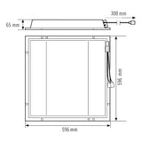 ESYLUX LED-Panel 596x596mm 33W 4000K ws CELINE -2 PNL 600 DDP TR 4400 840 IP 460