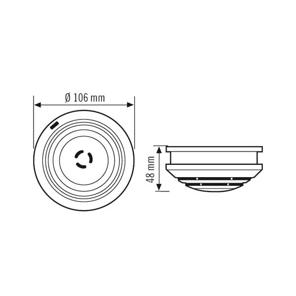 ESYLUX Rauchschalter ws Netzbetr PROTECTOR K 230 V "