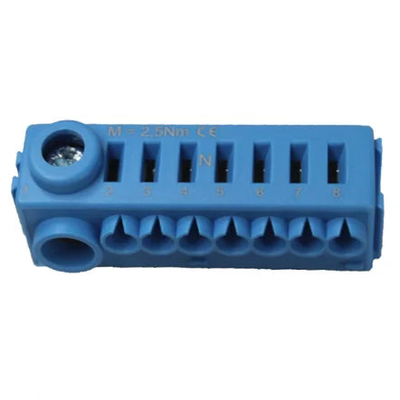 Erweiterungssteckklemme N (1x25mm², 7x4mm²), ohne Träger (10er-Pack)