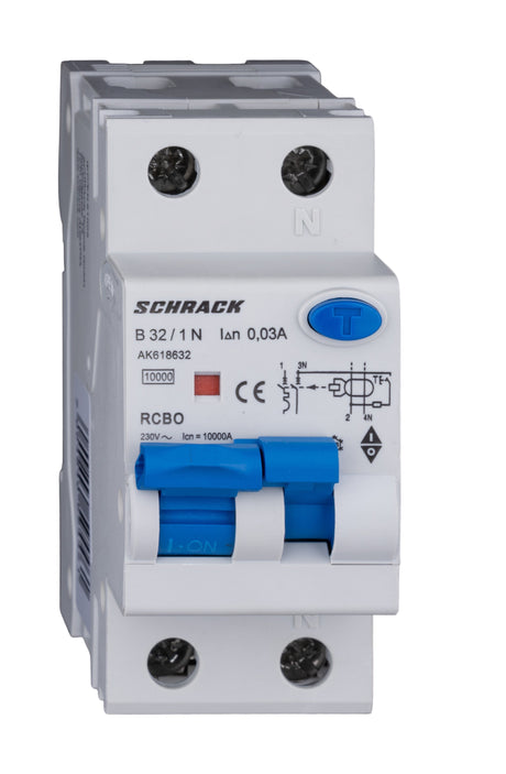 Foto: FI/LS-Schalter 1+N, AMPARO, 10kA, B 32A, 30mA, Typ A