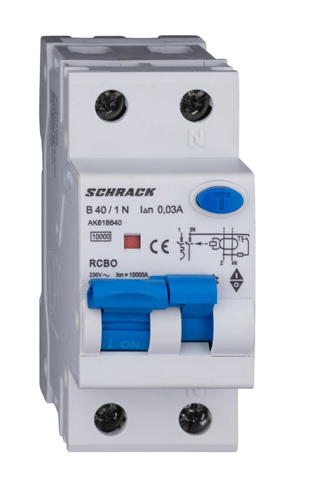 Foto: FI/LS-Schalter 1+N, AMPARO, 10kA, B 40A, 30mA, Typ A
