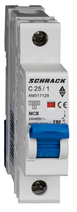 Leitungsschutzschalter AMPARO 10kA, C 25A, 1-polig