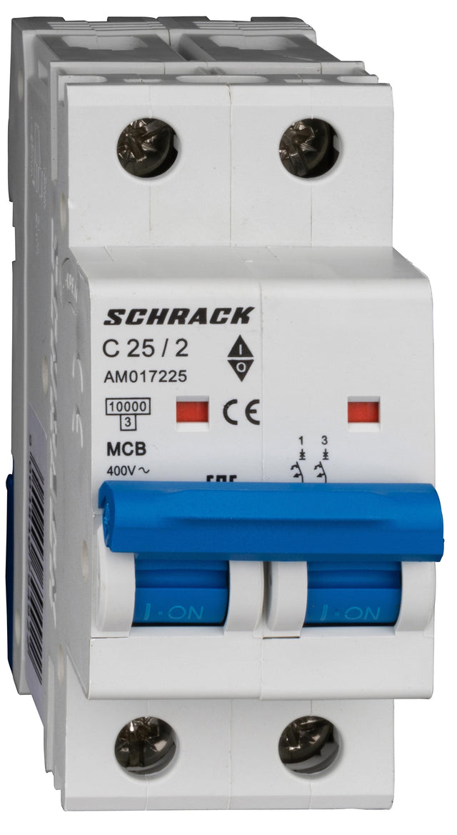 Leitungsschutzschalter AMPARO 10kA, C 25A, 2-polig