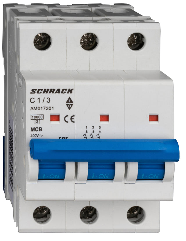 Leitungsschutzschalter AMPARO 10kA, C 1A, 3-polig