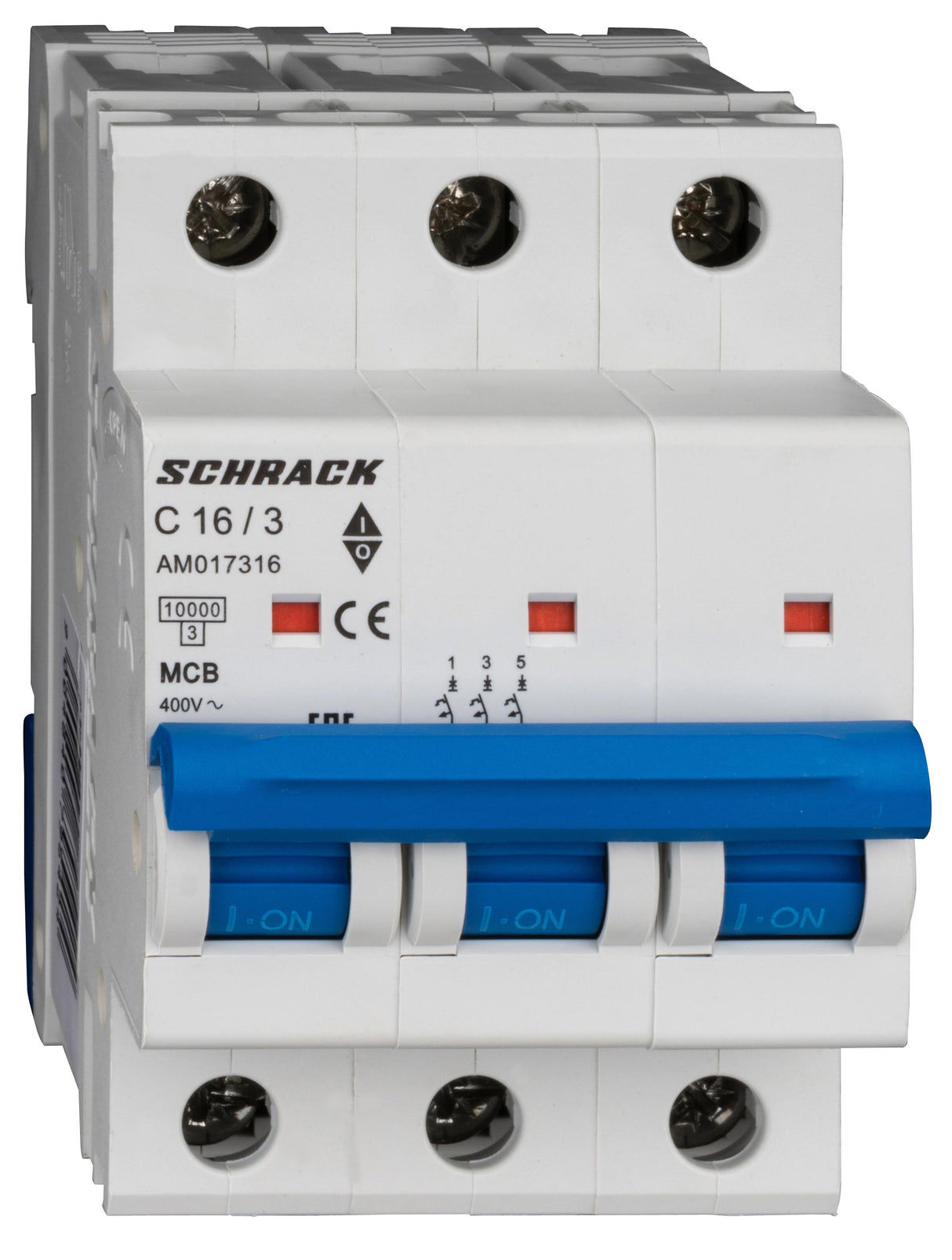 Leitungsschutzschalter AMPARO 10kA, C 16A, 3-polig