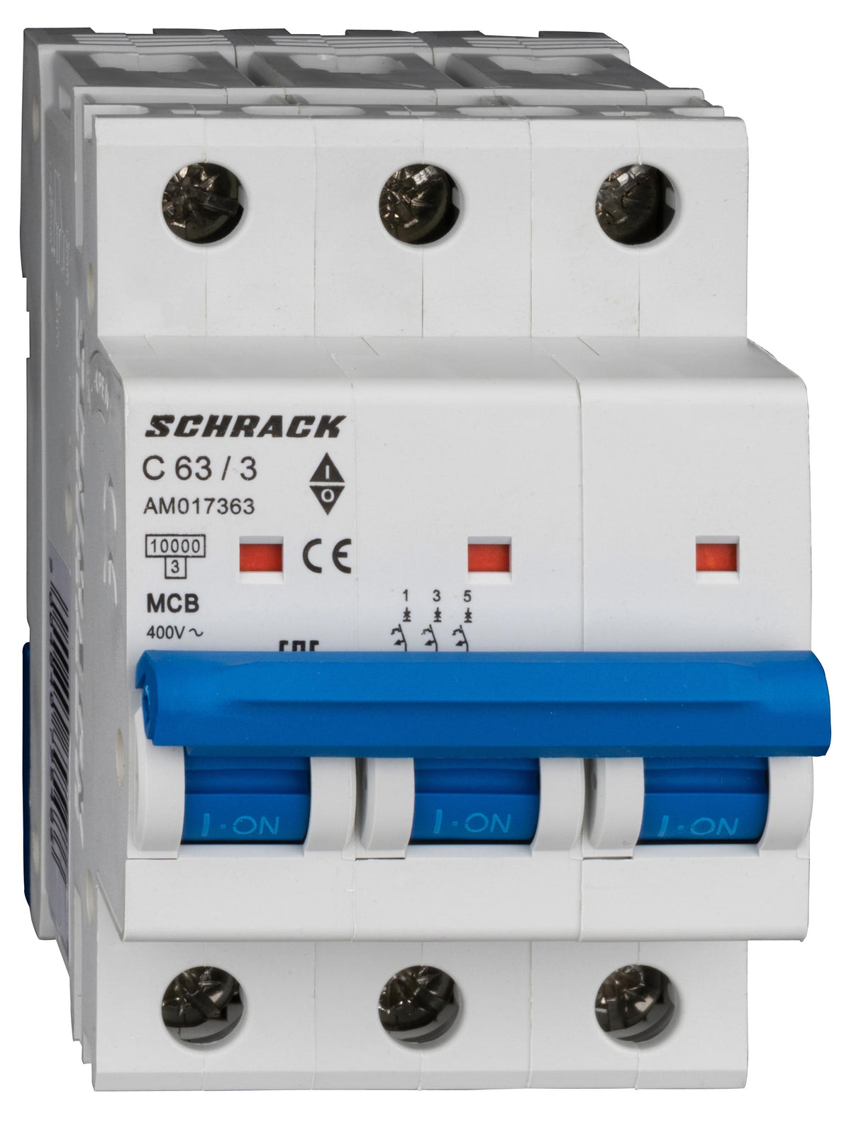 Leitungsschutzschalter AMPARO 10kA, C 63A, 3-polig