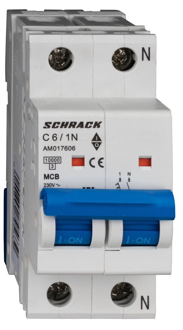 Leitungsschutzschalter AMPARO 10kA, C 6A, 1+N