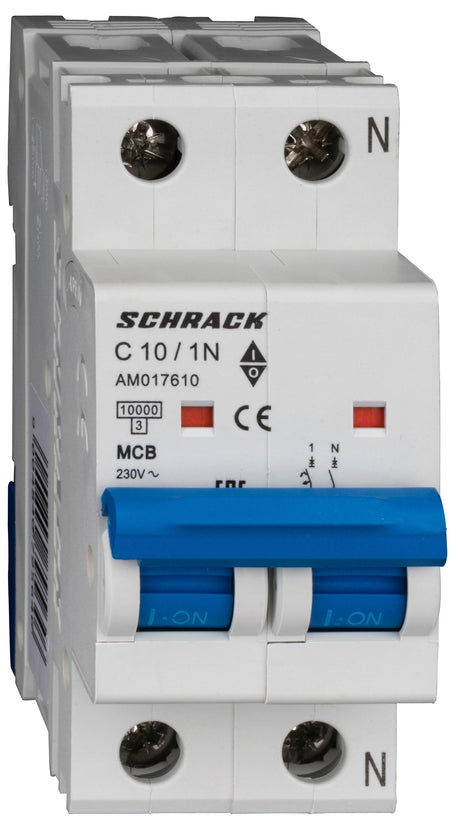 Leitungsschutzschalter AMPARO 10kA, C 10A, 1+N