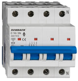 Leitungsschutzschalter AMPARO 10kA, C 16A, 3+N