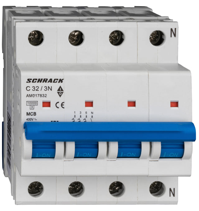Leitungsschutzschalter AMPARO 10kA, C 32A, 3+N