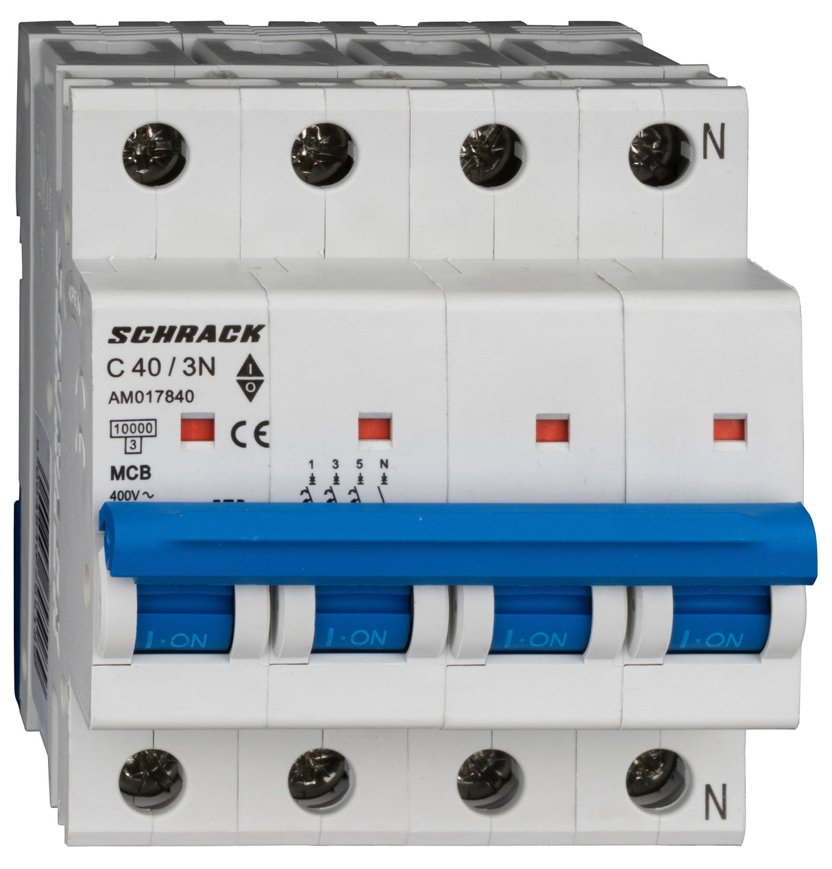 Leitungsschutzschalter AMPARO 10kA, C 40A, 3+N