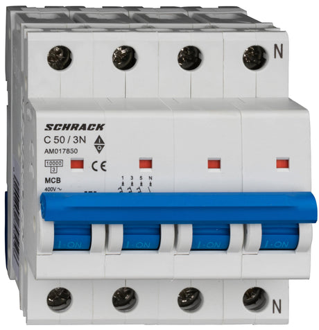 Leitungsschutzschalter AMPARO 10kA, C 50A, 3+N