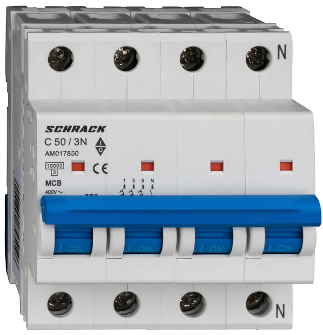 Leitungsschutzschalter AMPARO 10kA, C 50A, 3+N
