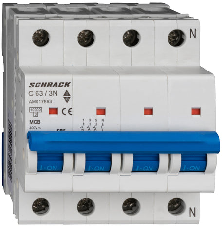 Leitungsschutzschalter AMPARO 10kA, C 63A, 3+N