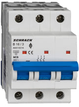 Leitungsschutzschalter AMPARO 10kA, B 16A, 3-polig