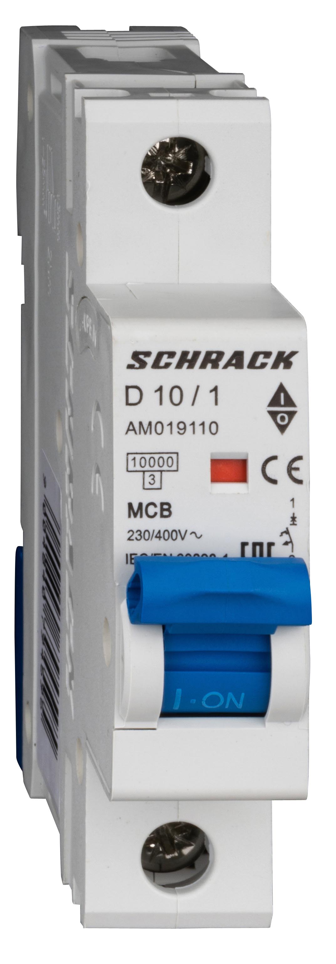Leitungsschutzschalter AMPARO 10kA, D 10A, 1-polig