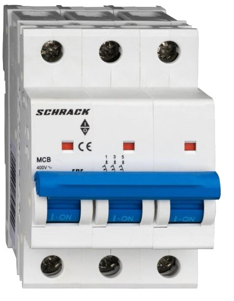 Leitungsschutzschalter AMPARO 5kA, D 50A, 3-polig, UL1077