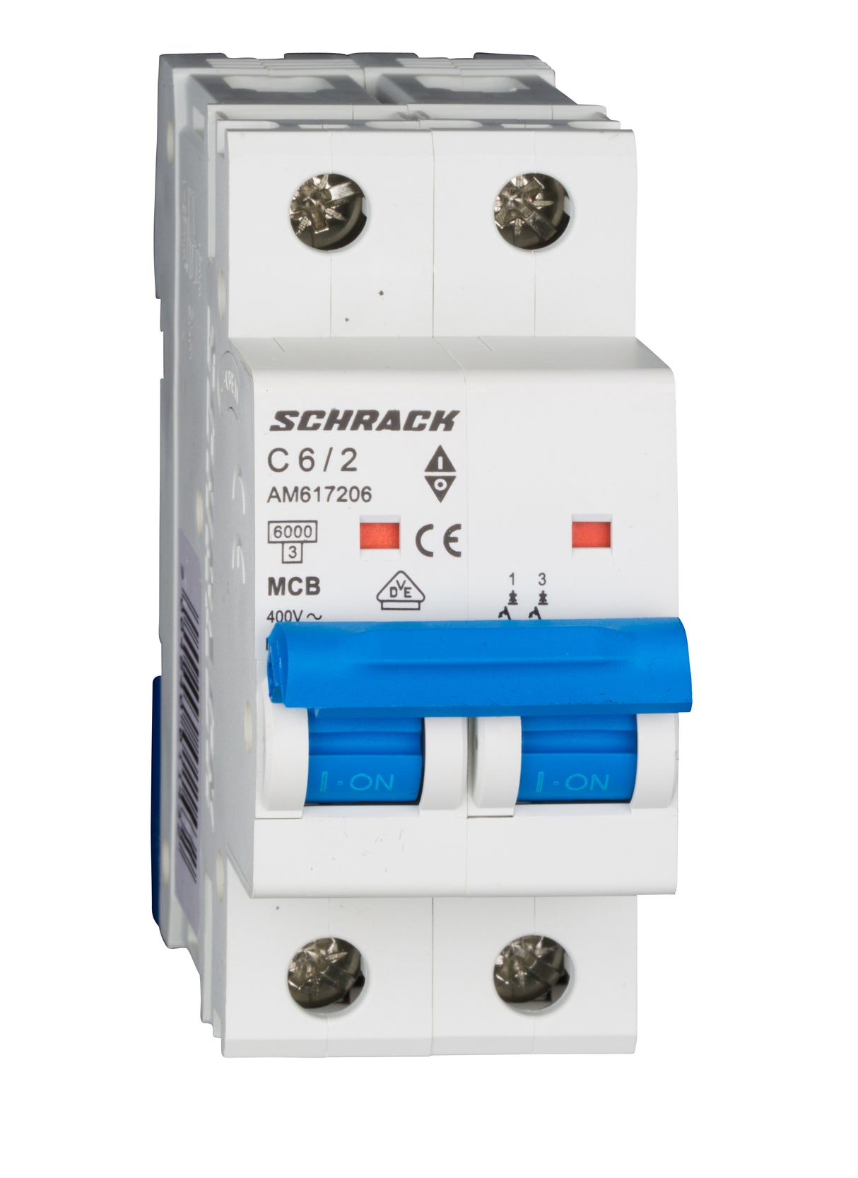 Leitungsschutzschalter AMPARO 6kA, C 6A, 2-polig