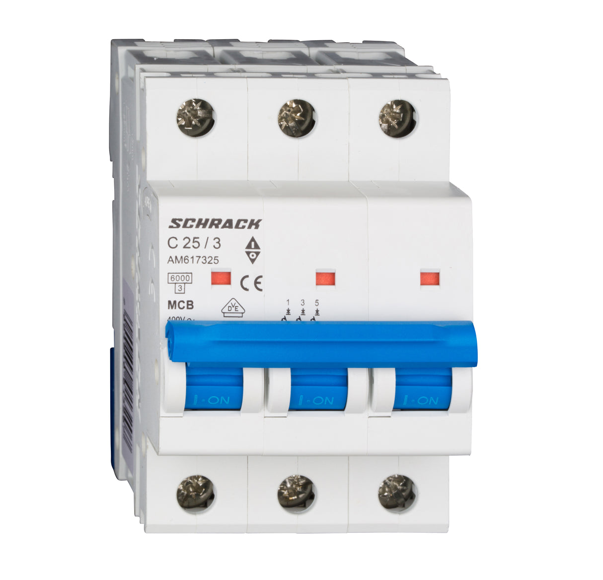 Leitungsschutzschalter AMPARO 6kA, C 25A, 3-polig