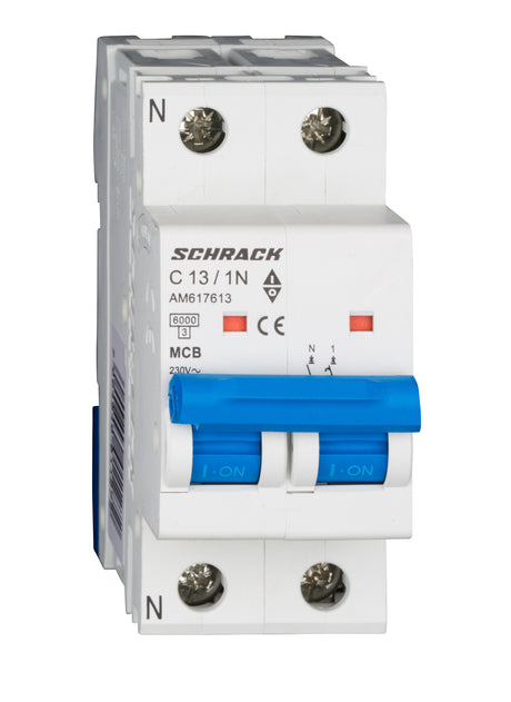 Foto: Leitungsschutzschalter AMPARO 6kA, C 13A, 1+N