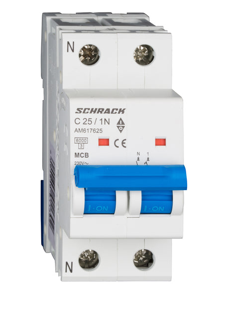 Foto: Leitungsschutzschalter AMPARO 6kA, C 25A, 1+N