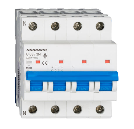 Foto: Leitungsschutzschalter AMPARO 6kA, C 63A, 3+N