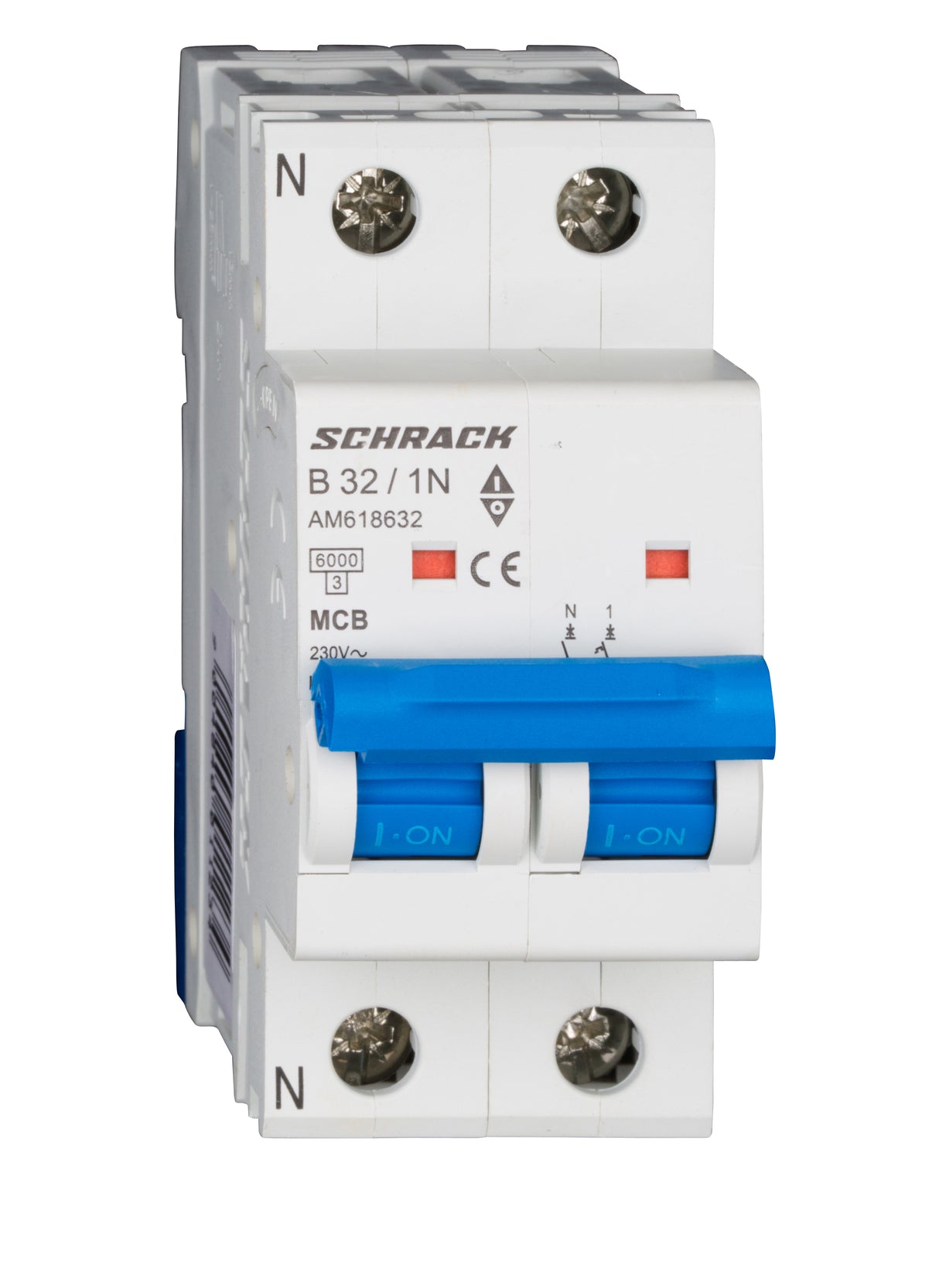 Leitungsschutzschalter AMPARO 6kA, B 32A, 1+N