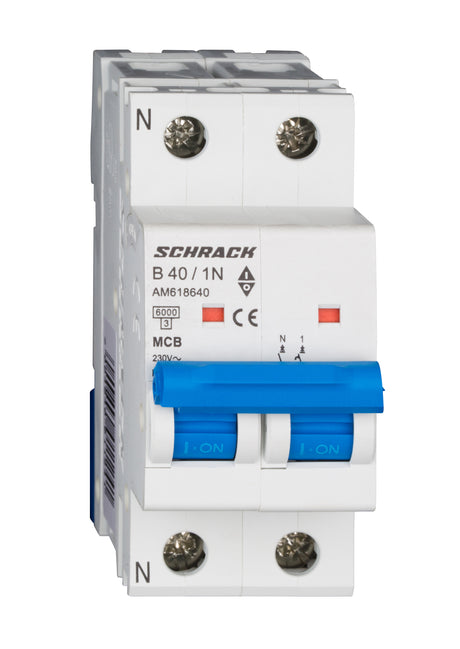 Foto: Leitungsschutzschalter AMPARO 6kA, B 40A, 1+N