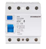 Foto: FI-Schutzschalter AMPARO 10kA, 40A, 4-polig, 30mA, Typ A