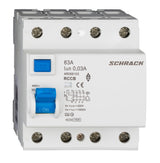 Foto: FI-Schutzschalter AMPARO 10kA, 63A, 4-polig, 30mA, Typ A