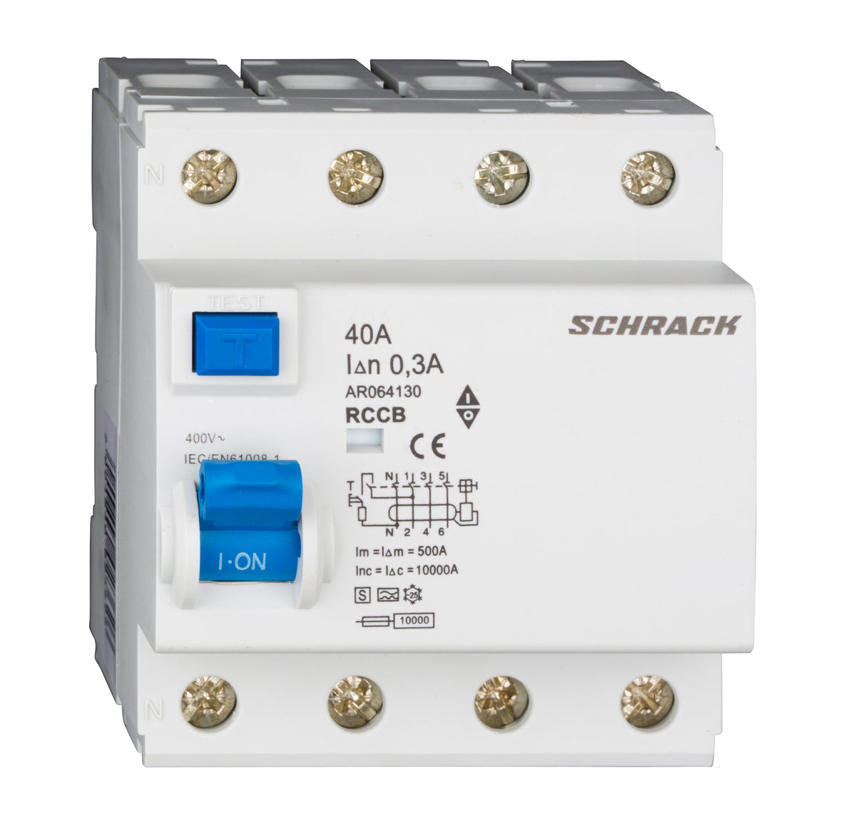FI-Schutzschalter AMPARO 10kA,40A,4-polig, 300mA, S/A