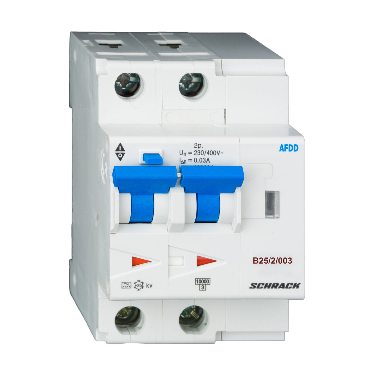 AFDD, Serie Lisa, B 25A, 2-polig, 30 mA, Typ A/kv, 10 kA