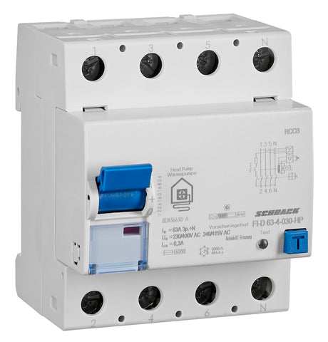Allstromsensitiver FI-Schalter 63A,4-polig,300mA,Typ B, WP
