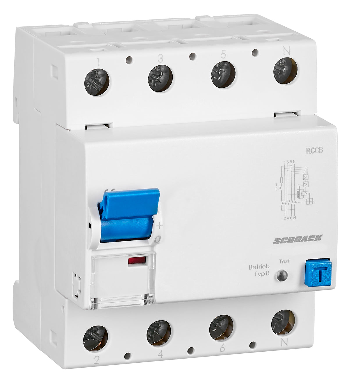 Allstromsensitiver FI-Schalter 63A,4-polig,100mA,Typ B (fq)