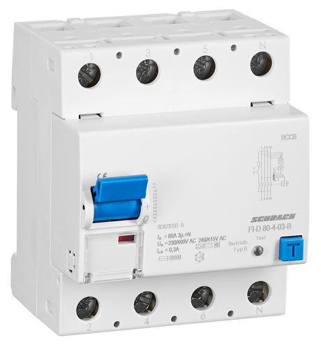 Foto: Allstromsensitiver FI-Schalter 80A,4-polig,300mA,Typ B (fq)