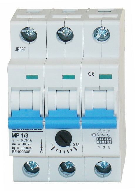 Motorschutzschalter 0,63-1,0A, 3-polig