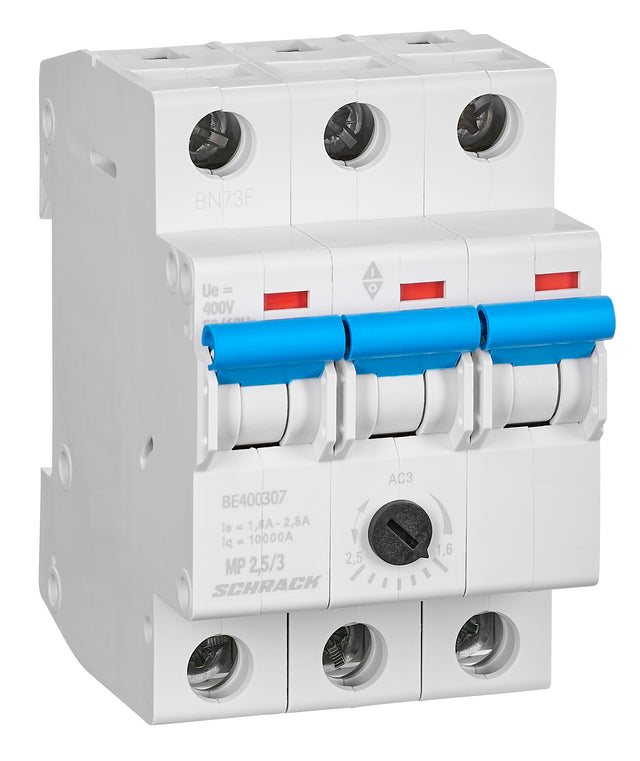 Motorschutzschalter 1,6-2,5A, 3-polig