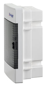 UP-Wohnungsverteiler 1-reihig, 4TE, IP40, transparente Tür