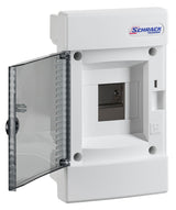 Foto: UP-Wohnungsverteiler 1-reihig, 4TE, IP40, transparente Tür
