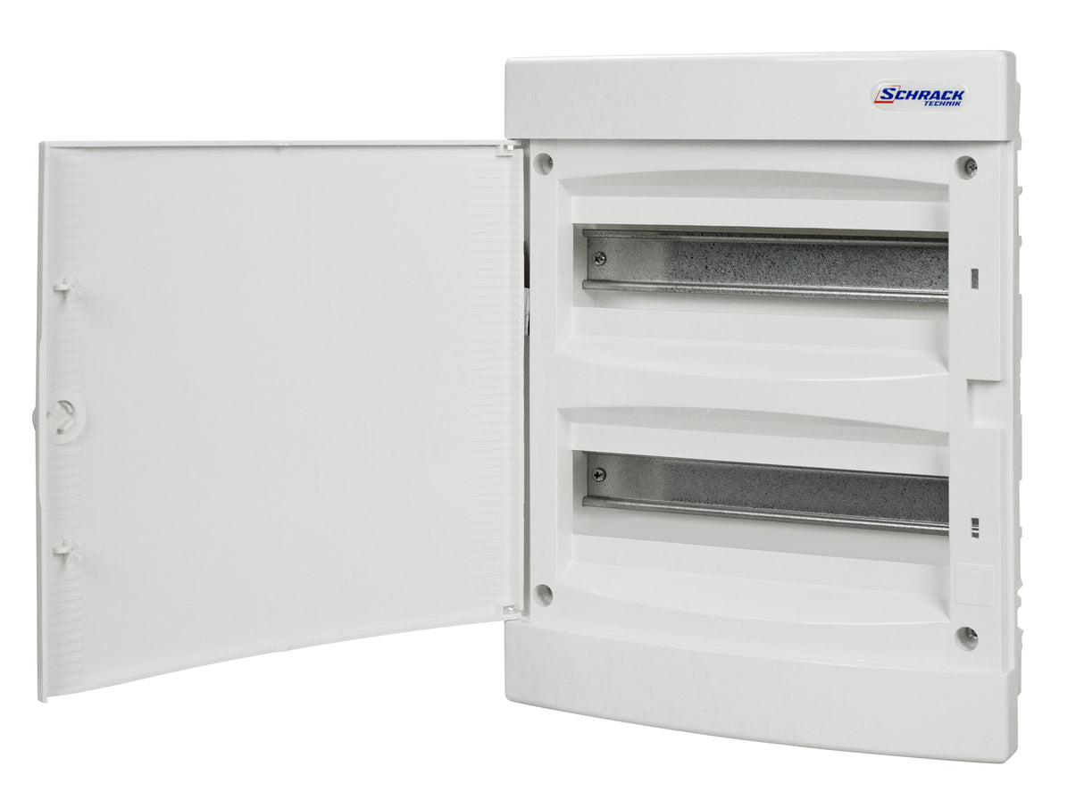 Foto: UP-Wohnungsverteiler 2-reihig, 24TE, IP40, weiße Tür