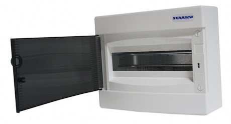 Foto: AP-Wohnungsverteiler 1-reihig, 8TE, IP40, transparente Tür